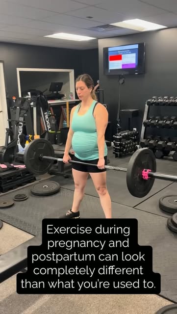 Reel: exercise during pregnancy and postpartum can look completely different